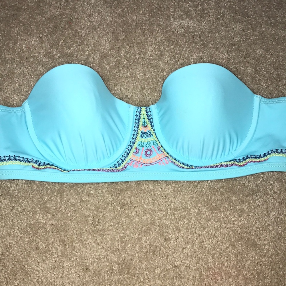 blue bathing suit